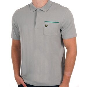 🆕 Fila - Gold Bruni Polo Shirt Grey/Green size L